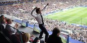 Selebrasi Gila Emmanuel Macron, Presiden Prancis di Final Piala Dunia 2018