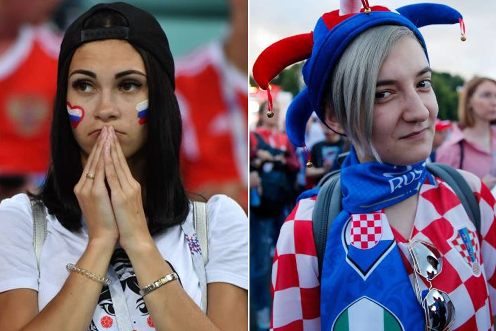 FOTO FANS: Rusia vs Kroasia FOTO FANS: Rusia vs Kroasia