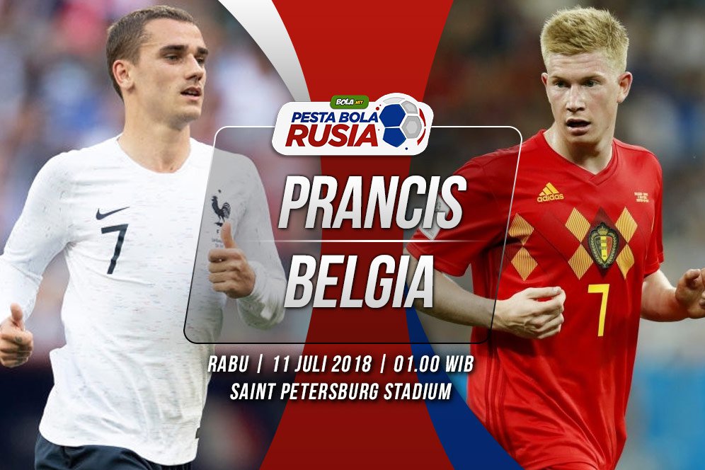Prediksi Prancis vs Belgia 11 Juli 2018 Prediksi Prancis vs Belgia 11 Juli 2018