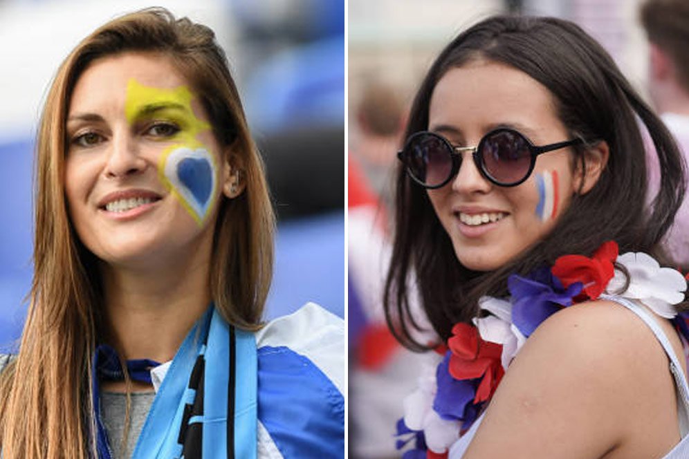 FOTO FANS: Uruguay vs Prancis FOTO FANS: Uruguay vs Prancis