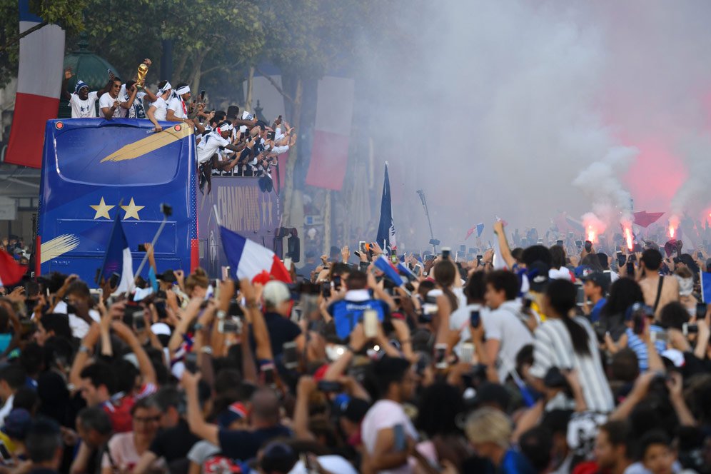 Foto: Juara Dunia Prancis Tiba di Kampung Halaman