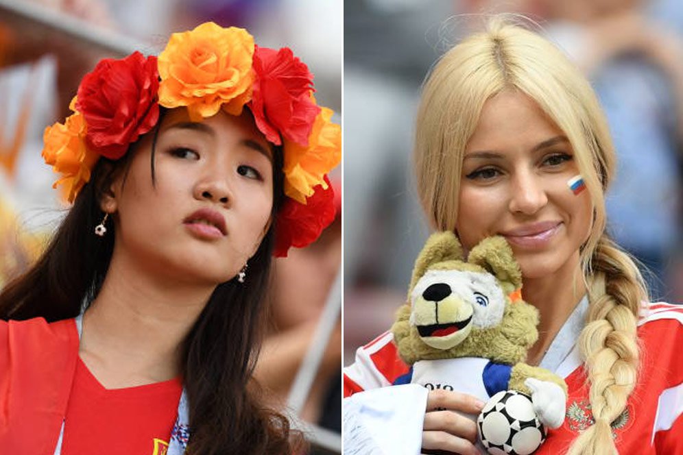 FOTO FANS: Spanyol vs Rusia