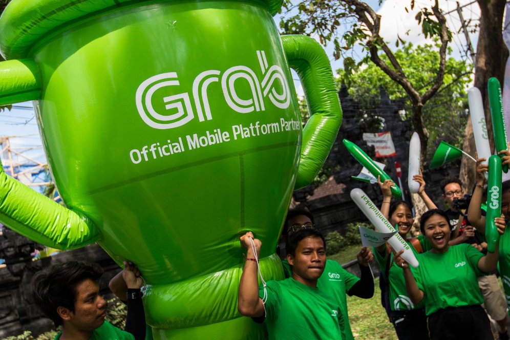 Di Bali, Obor Asian Games 2018 Disambut Meriah Pengemudi Grab Bike Di Bali, Obor Asian Games 2018 Disambut Meriah Pengemudi Grab Bike