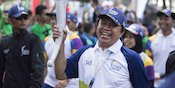 Ikut Pawai Obor Asian Games, Ellyas Pical Takjub Sambutan Masyarakat Bogor