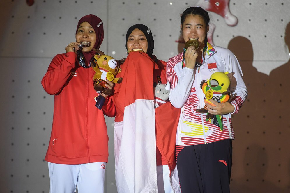 Rebut Perak Panjat Tebing, Puji: Asian Games 2018 Loncatan ke Olimpiade Rebut Perak Panjat Tebing, Puji: Asian Games 2018 Loncatan ke Olimpiade