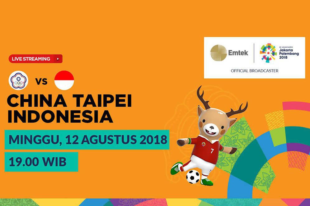 Live Streaming Asian Games 2018 di SCTV: China Taipei vs Indonesia Live Streaming Asian Games 2018 di SCTV: China Taipei vs Indonesia