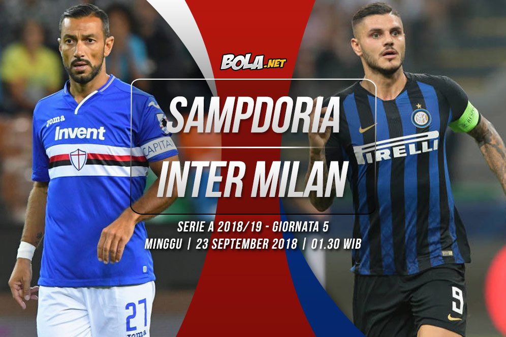 Data dan Fakta Serie A: Sampdoria vs Inter Milan Data dan Fakta Serie A: Sampdoria vs Inter Milan