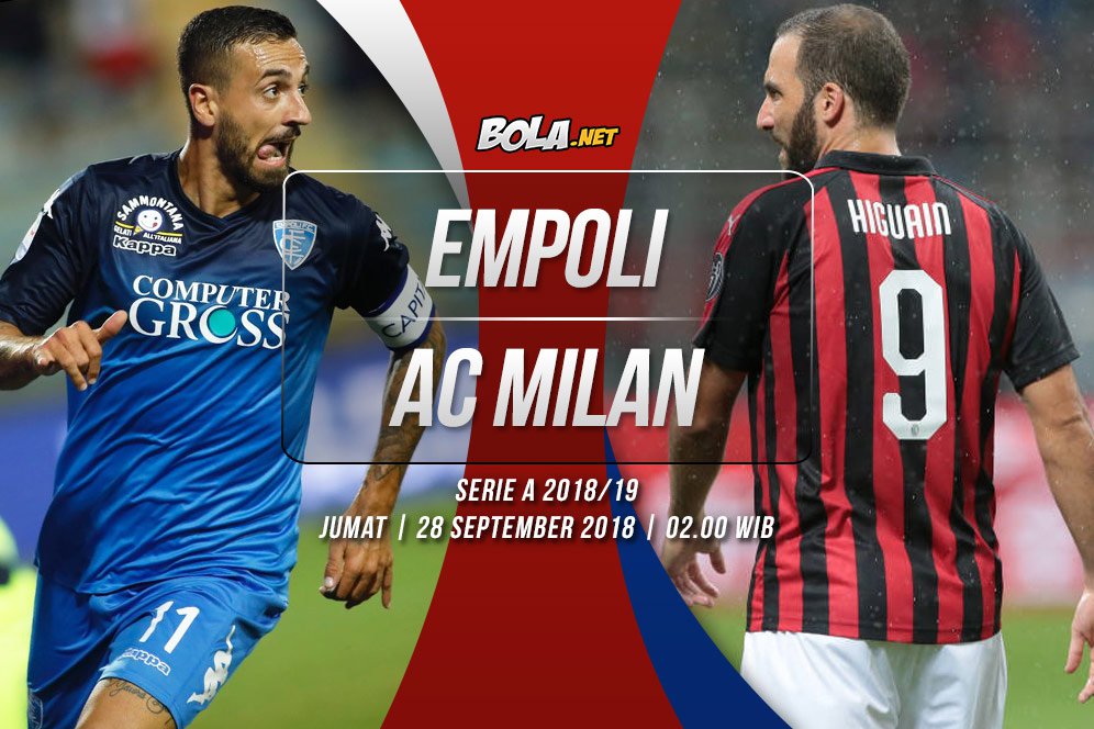 Prediksi Empoli vs AC Milan 28 September 2018