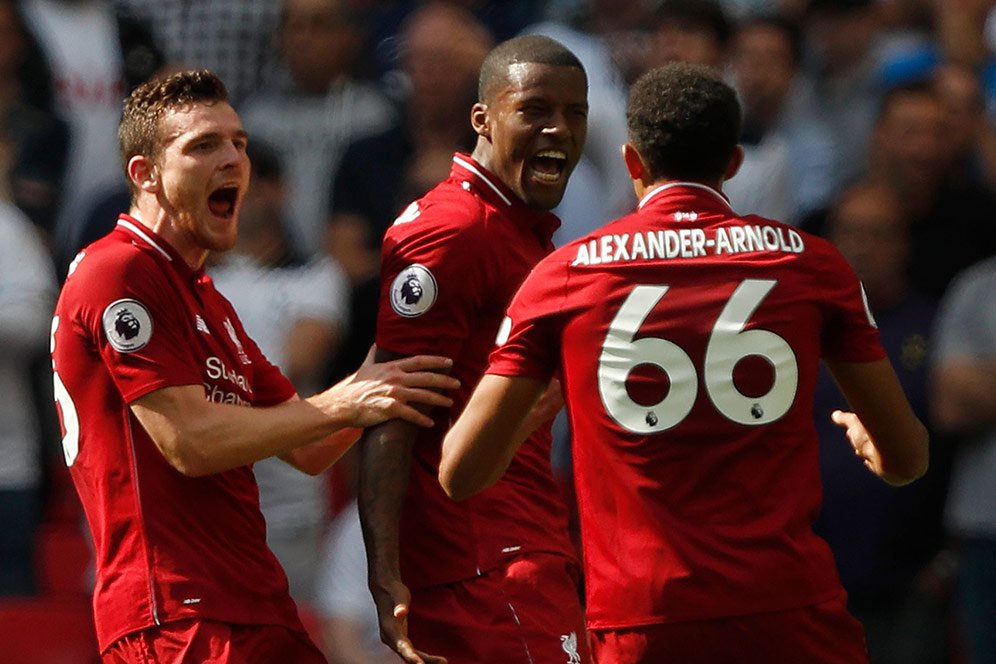 Catatan Laga Tottenham Hotspur vs Liverpool: Pertama untuk Wijnaldum Catatan Laga Tottenham Hotspur vs Liverpool: Pertama untuk Wijnaldum