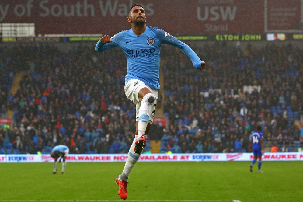 Cetak Dua Gol, Mahrez Mengaku Mulai Nyaman di Man City Cetak Dua Gol, Mahrez Mengaku Mulai Nyaman di Man City