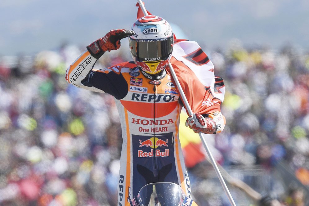 Bos Honda Puji 'Kenekatan' Marquez di MotoGP Aragon