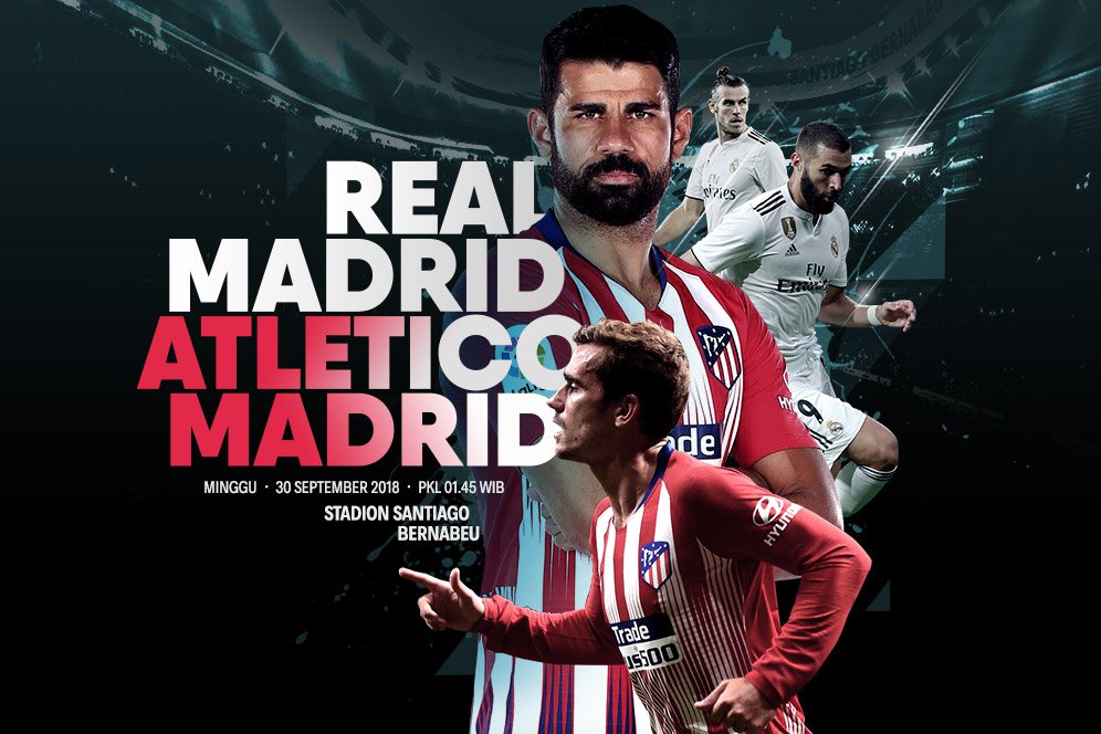 Live Streaming La Liga di SCTV: Real Madrid vs Atletico Madrid Live Streaming La Liga di SCTV: Real Madrid vs Atletico Madrid