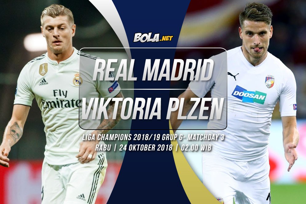 Prediksi Real Madrid vs Viktoria Plzen 24 Oktober 2018 Prediksi Real Madrid vs Viktoria Plzen 24 Oktober 2018