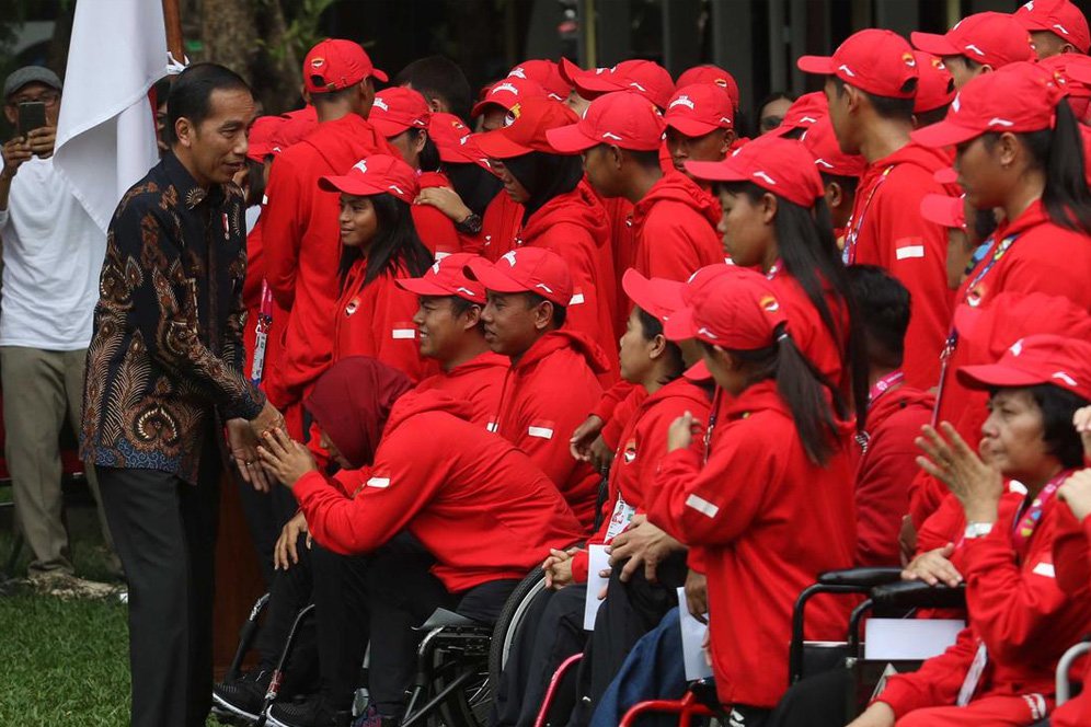Presiden Jokowi Bicara Target Indonesia di Asian Para Games 2018 Presiden Jokowi Bicara Target Indonesia di Asian Para Games 2018