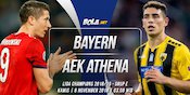 Data dan Fakta Liga Champions: Bayern Munchen vs AEK Athena Data dan Fakta Liga Champions: Bayern Munchen vs AEK Athena