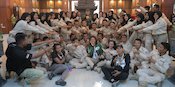 Peserta Kirab Pemuda Berbagi Pengalaman dengan Menpora