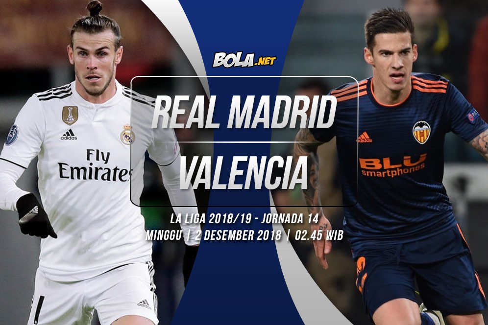 Prediksi Real Madrid vs Valencia 2 Desember 2018