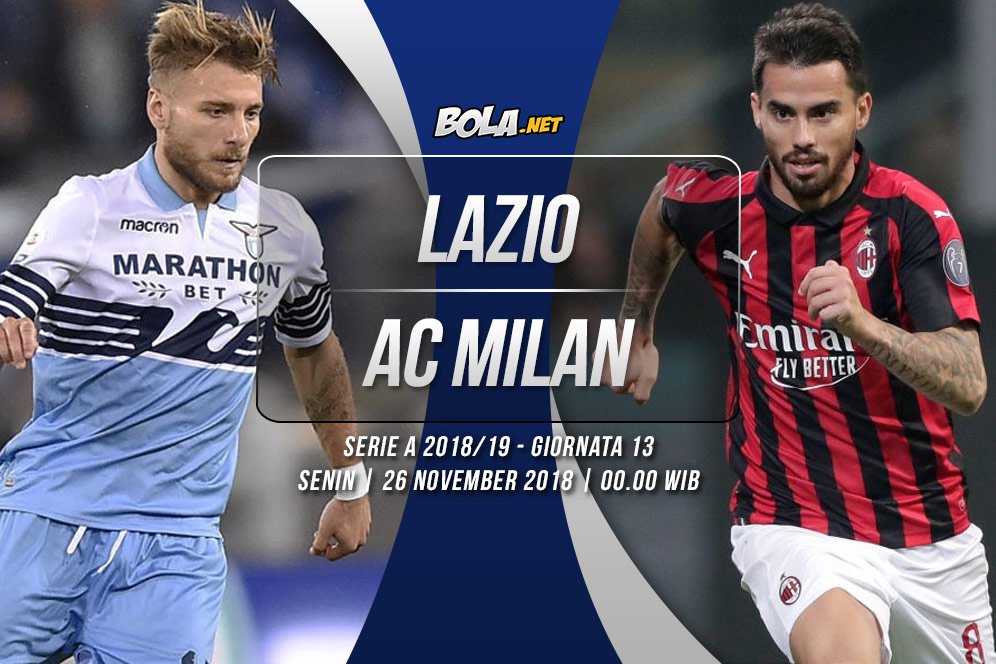 Prediksi Lazio vs AC Milan 26 November 2018