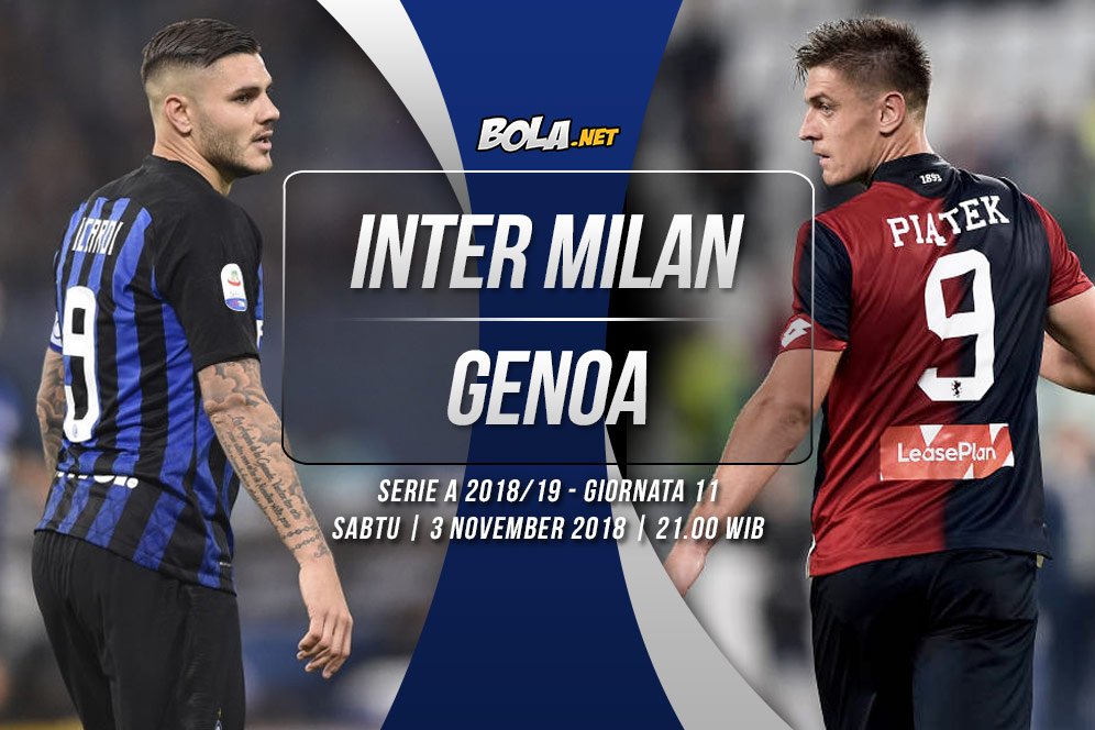 Data dan Fakta Serie A: Inter Milan vs Genoa Data dan Fakta Serie A: Inter Milan vs Genoa