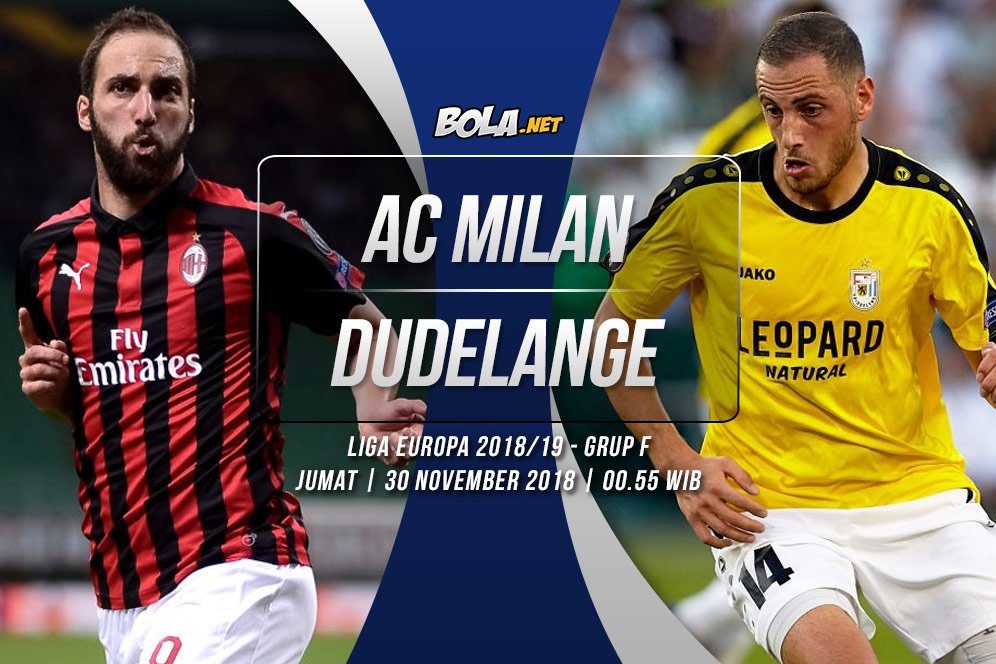 Prediksi AC Milan vs Dudelange 30 November 2018 Prediksi AC Milan vs Dudelange 30 November 2018