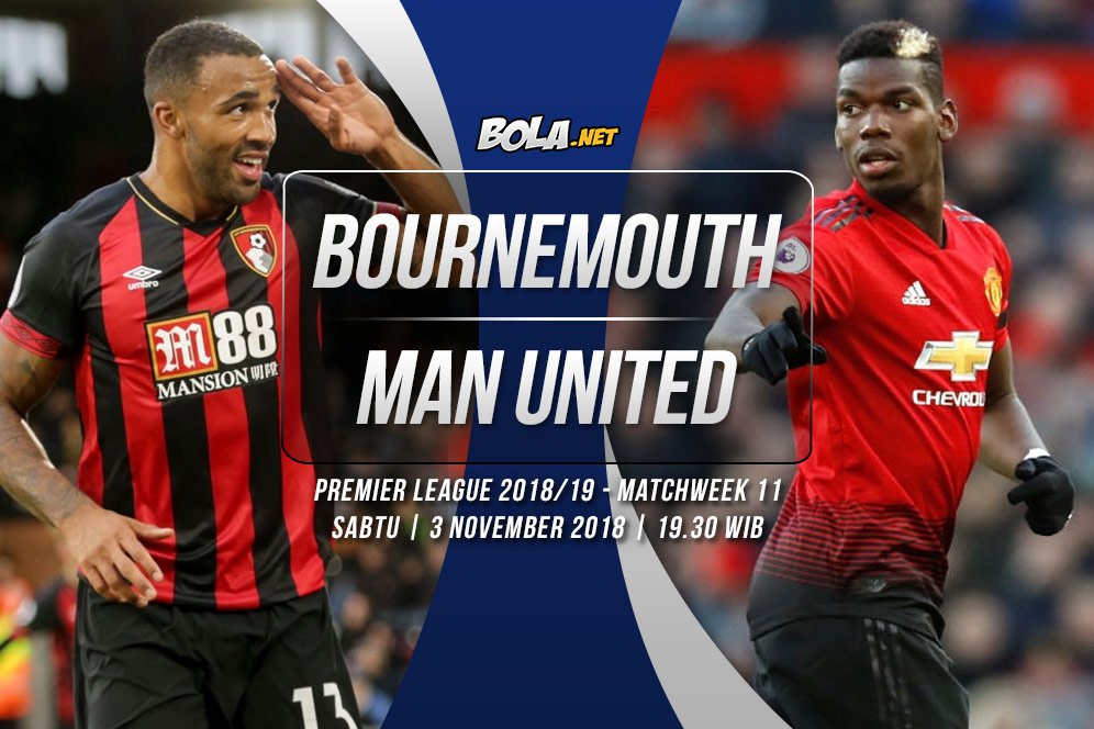 Data dan Fakta Premier League: Bournemouth vs Manchester United Data dan Fakta Premier League: Bournemouth vs Manchester United