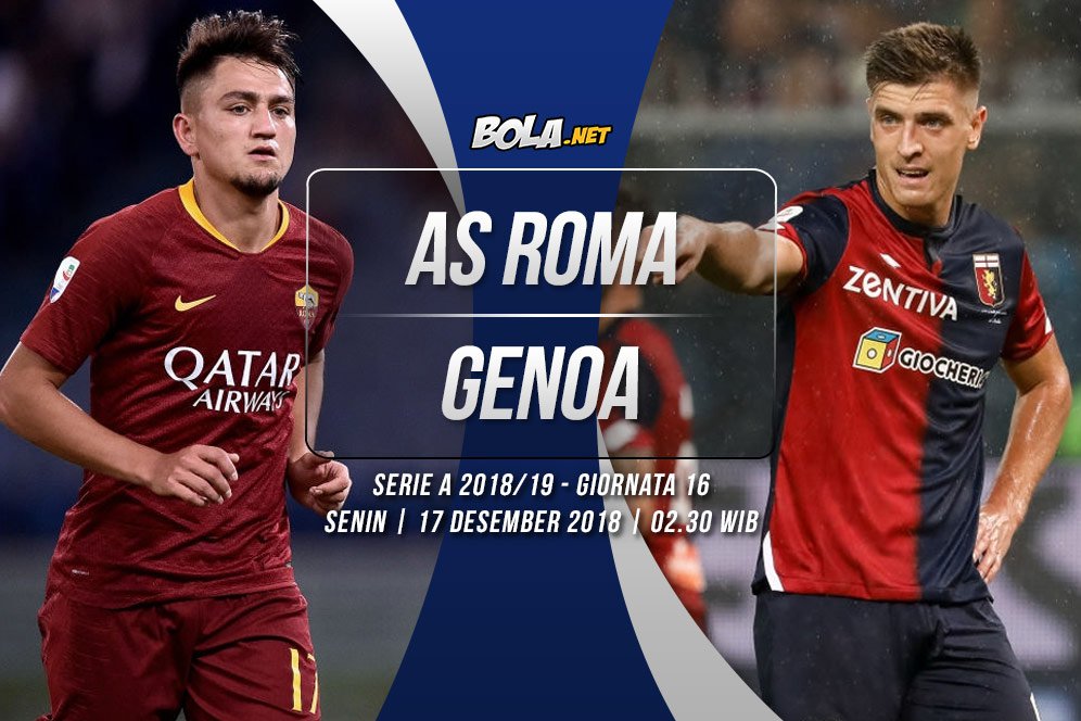 Prediksi AS Roma vs Genoa 17 Desember 2018 Prediksi AS Roma vs Genoa 17 Desember 2018