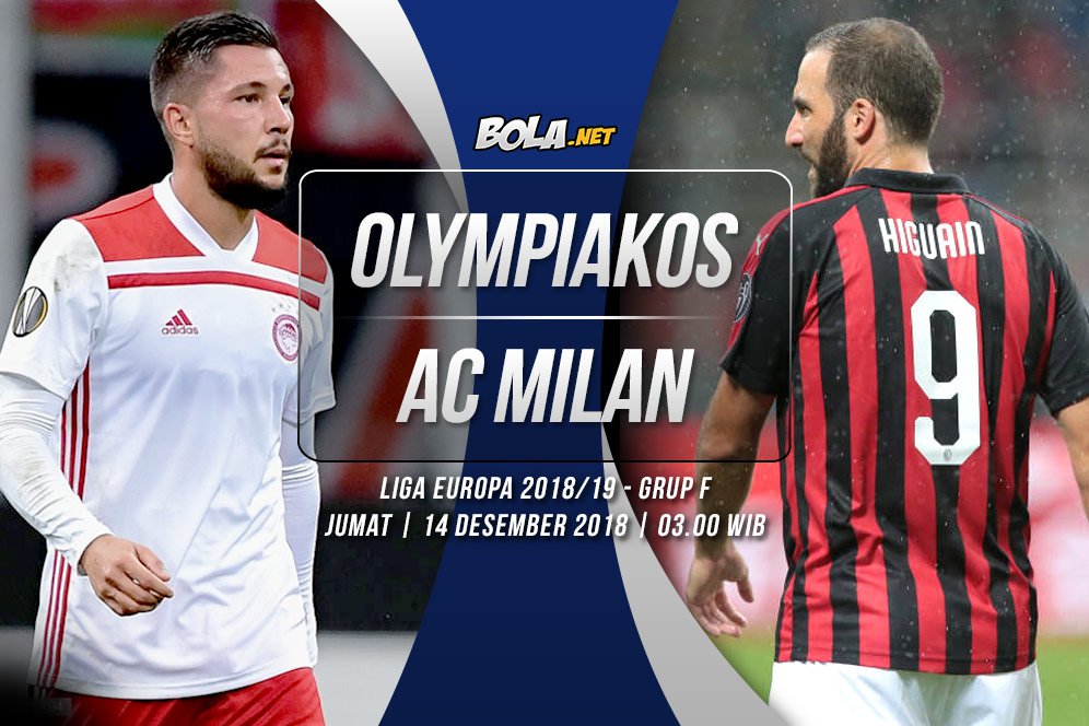 Prediksi Olympiakos vs AC Milan 14 Desember 2018 Prediksi Olympiakos vs AC Milan 14 Desember 2018