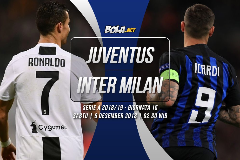 Prediksi Juventus vs Inter Milan 8 Desember 2018