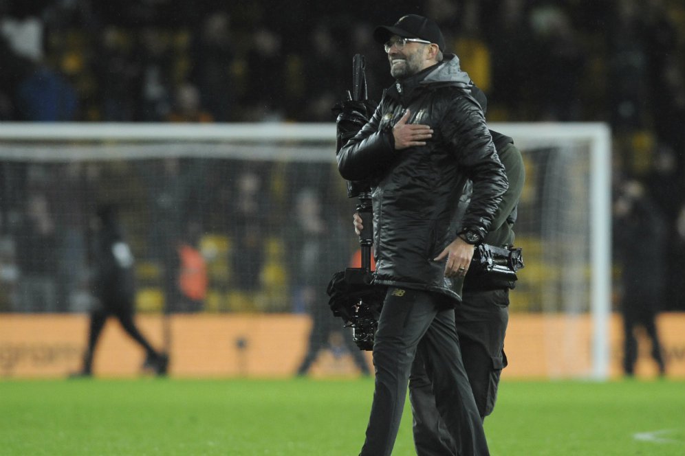 Anfield Bergemuruh Sambut Kekalahan Man City, Klopp Sempat Kepedean Anfield Bergemuruh Sambut Kekalahan Man City, Klopp Sempat Kepedean