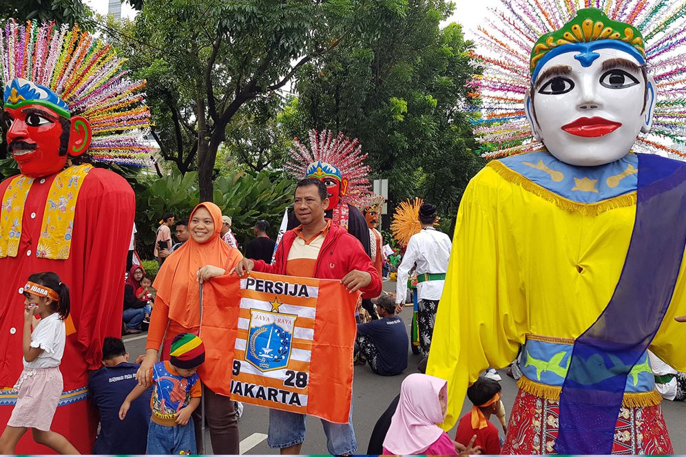 Ada Budaya Betawi di Pawai Juara Persija Jakarta Ada Budaya Betawi di Pawai Juara Persija Jakarta