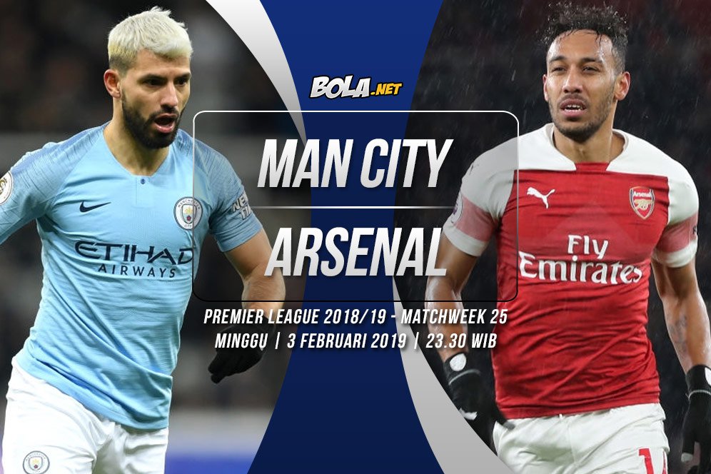 Data dan Fakta Premier League: Manchester City vs Arsenal Data dan Fakta Premier League: Manchester City vs Arsenal