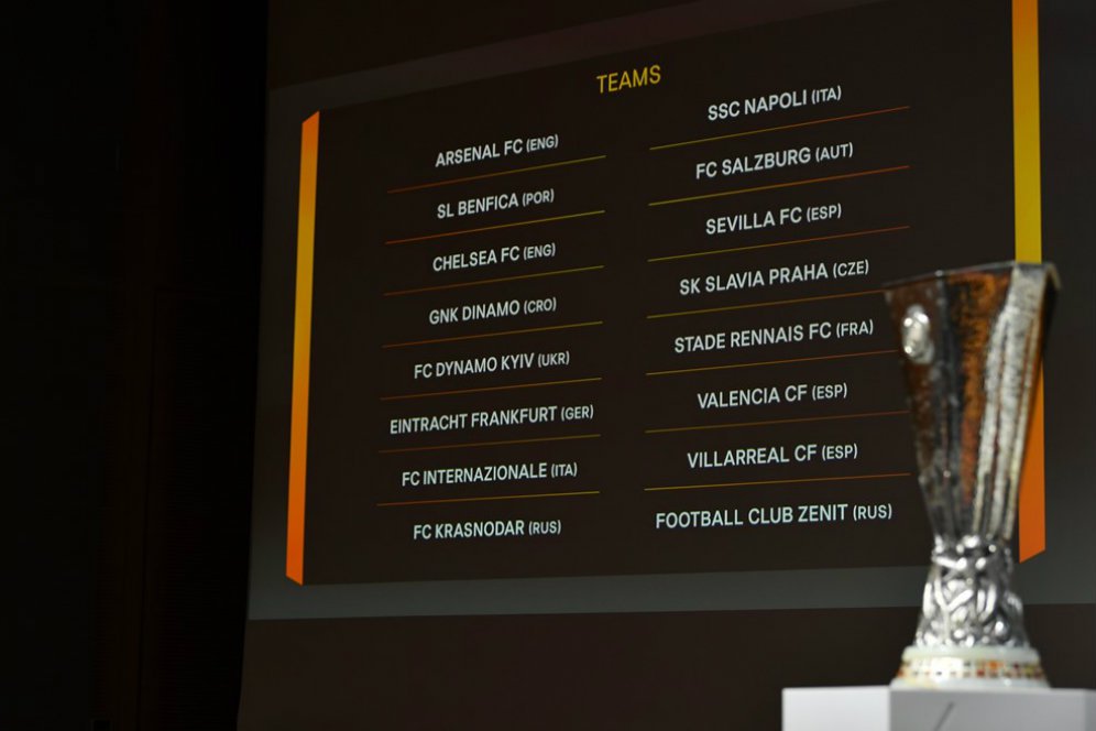 Drawing 16 Besar UEL: Arsenal vs Rennes dan Chelsea vs Kiev