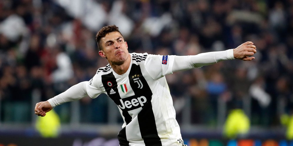 Selebrasi Cristiano Ronaldo. (c) AP Photo