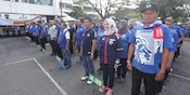Beri Dukungan Moral Bagi Arema, Malang Raya Membiru Beri Dukungan Moral Bagi Arema, Malang Raya Membiru