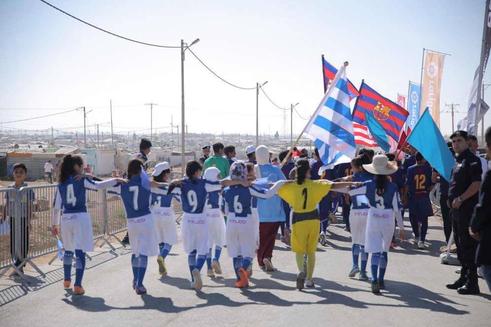 Proyek Sosial LaLiga - Berbagi Harapan Dengan Anak-anak di Kamp Pengungsian Za'atari Yordania Proyek Sosial LaLiga - Berbagi Harapan Dengan Anak-anak di Kamp Pengungsian Za'atari Yordania