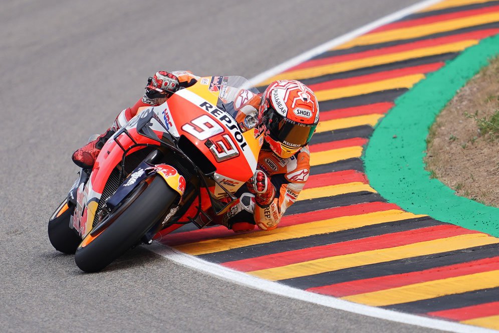 Hasil Pemanasan MotoGP Jerman: Trek Basah, Marquez-Miller Terdepan Hasil Pemanasan MotoGP Jerman: Trek Basah, Marquez-Miller Terdepan