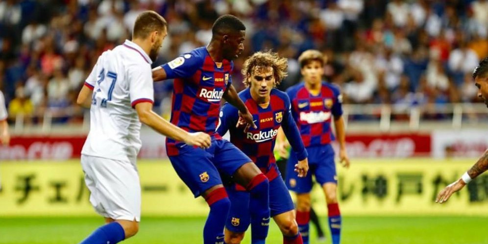 Barcelona vs Chelsea di Rakuten Cup 2019. (c) FC Barcelona