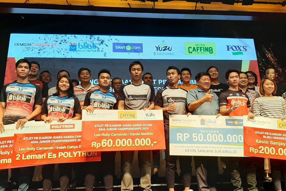 Empat Pebulu Tangkis Indonesia Raih Bonus dari Djarum Foundation Empat Pebulu Tangkis Indonesia Raih Bonus dari Djarum Foundation