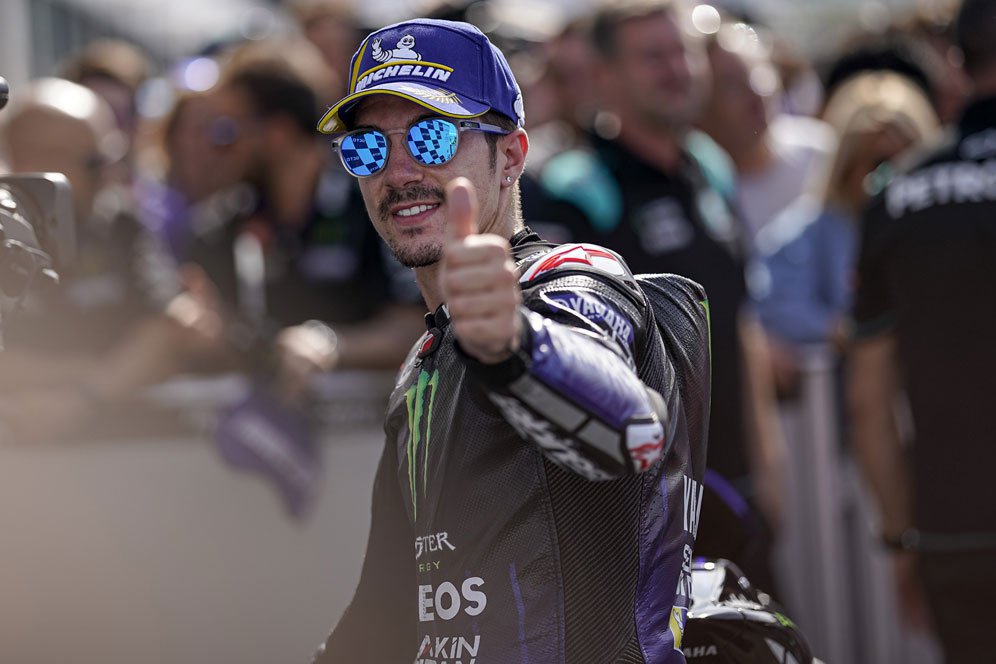 Maverick Vinales Dedikasikan Kemenangan untuk Afridza Munandar Maverick Vinales Dedikasikan Kemenangan untuk Afridza Munandar
