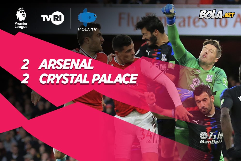 Hasil Pertandingan Arsenal vs Crystal Palace: Skor 2-2 Hasil Pertandingan Arsenal vs Crystal Palace: Skor 2-2