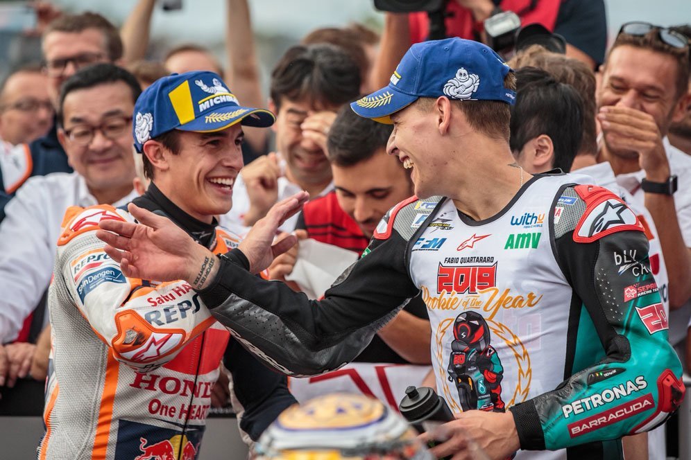 Quartararo Impikan Saling Salip dengan Marquez Sejak Start Quartararo Impikan Saling Salip dengan Marquez Sejak Start