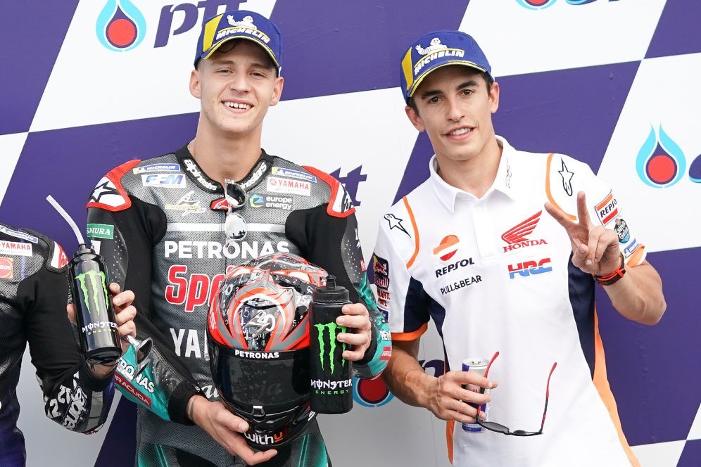 Sengit Lawan Marc Marquez, Fabio Quartararo Makin Pede Sengit Lawan Marc Marquez, Fabio Quartararo Makin Pede