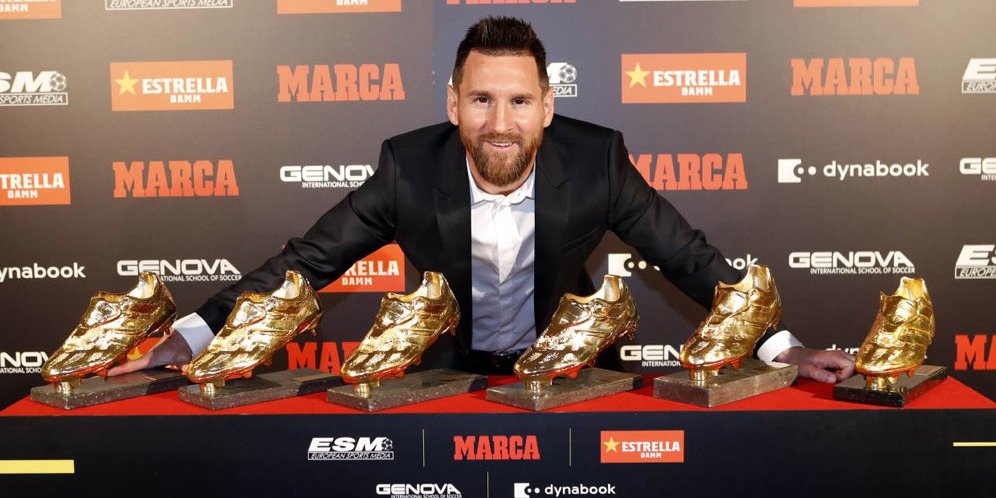 Lionel Messi memenangkan trofi sepatu emas Eropa keenamnya, Rabu (16/10/2019) (c) FC Barcelona