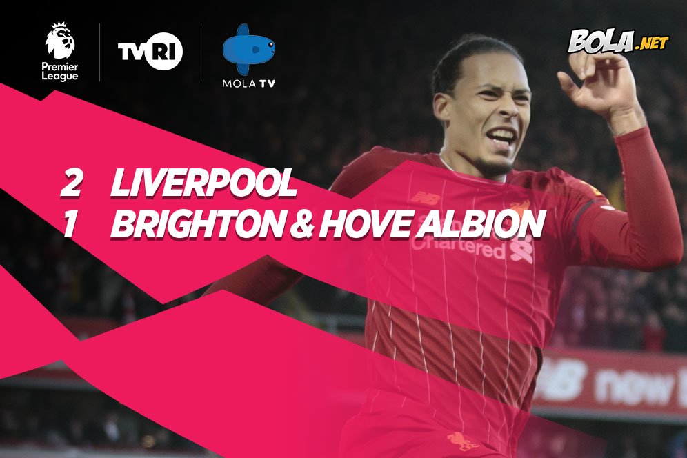 Hasil Pertandingan Liverpool vs Brighton: 2-1 Hasil Pertandingan Liverpool vs Brighton: 2-1