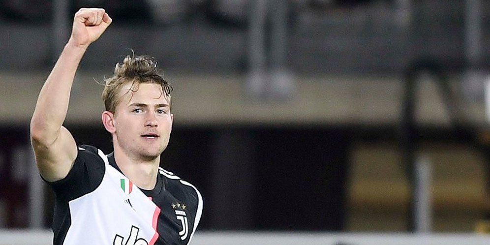 Selebrasi Matthijs De Ligt usai membobol gawang Torino di ajang Derby Della Mole (c) Juventus FC Official