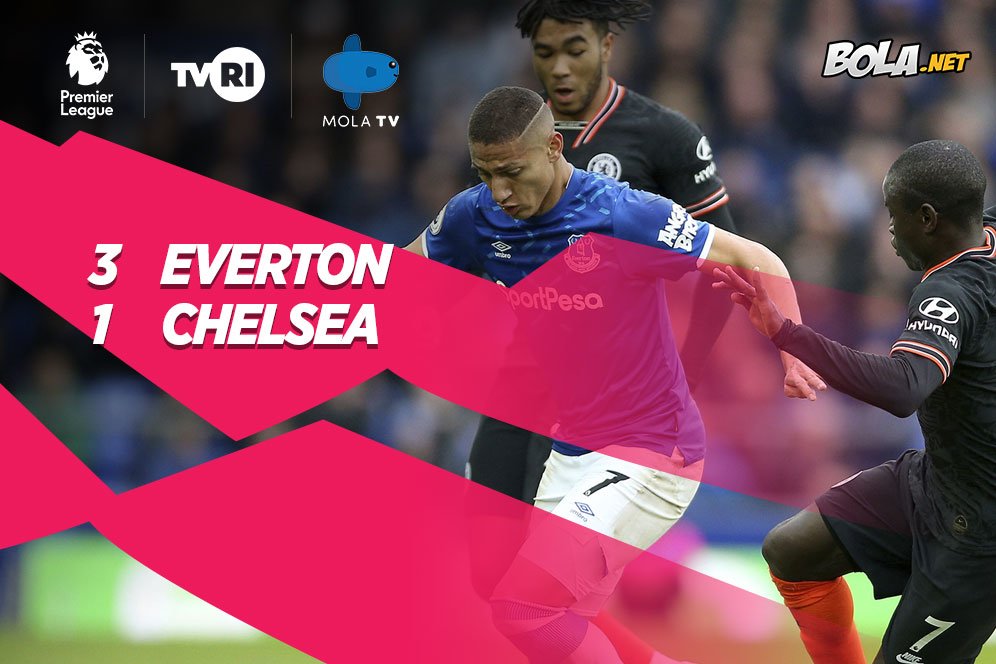 Hasil Pertandingan Everton vs Chelsea: Skor 3-1 Hasil Pertandingan Everton vs Chelsea: Skor 3-1