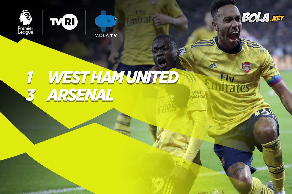 Hasil Pertandingan West Ham vs Arsenal: Skor 1-3 Hasil Pertandingan West Ham vs Arsenal: Skor 1-3