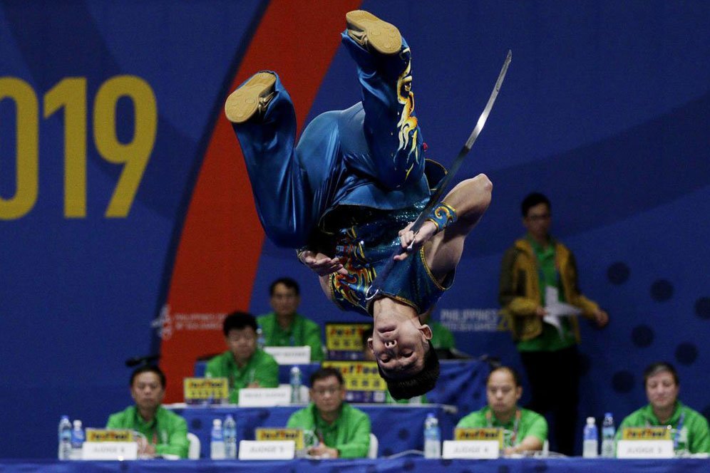 Cedera, Harris Horatius Rebut Perak Wushu di SEA Games 2019 Cedera, Harris Horatius Rebut Perak Wushu di SEA Games 2019