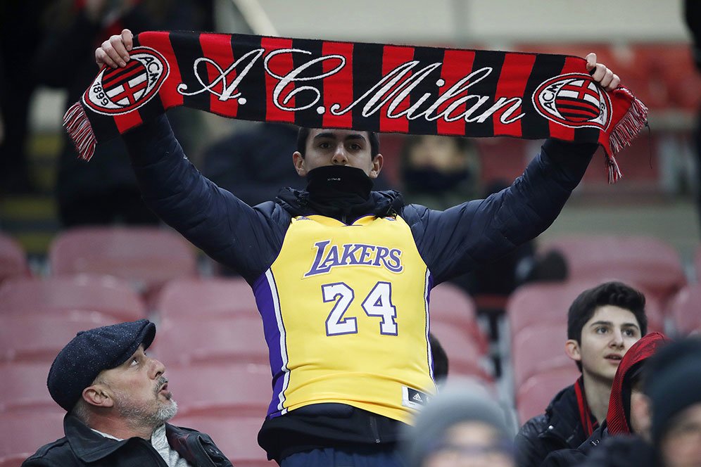 Tribut Berkelas AC Milan untuk Sang Fans yang Berpulang, Kobe Bryant Tribut Berkelas AC Milan untuk Sang Fans yang Berpulang, Kobe Bryant