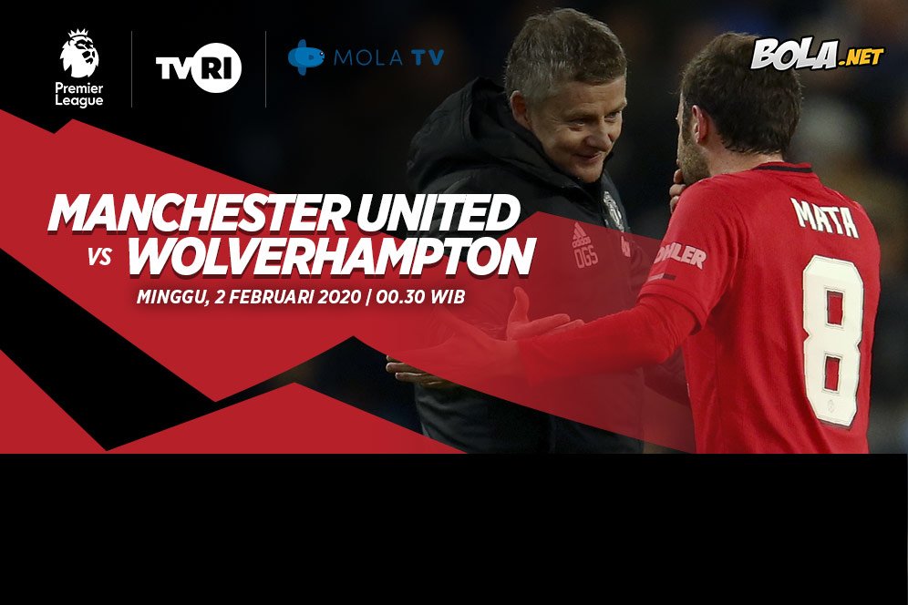 Live Streaming Manchester United vs Wolverhampton di Mola TV